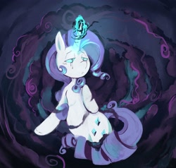 Size: 2832x2696 | Tagged: safe, artist:urbanqhoul, idw, imported from derpibooru, nightmare rarity, rarity, pony, unicorn, female, high res, mare, scene interpretation, solo