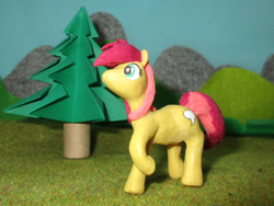 Size: 1032x774 | Tagged: safe, artist:malte279, imported from derpibooru, part of a set, oc, oc only, oc:bubble speech, earth pony, pony, craft, irl, photo, polymer clay, sculpture, solo