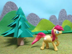 Size: 1276x957 | Tagged: safe, artist:malte279, imported from derpibooru, part of a set, oc, oc only, oc:bubble speech, earth pony, pony, craft, irl, photo, polymer clay, sculpture, solo