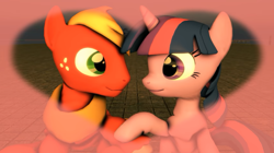 Size: 850x476 | Tagged: safe, artist:kwark85, imported from derpibooru, big macintosh, twilight sparkle, 3d, female, male, shipping, source filmmaker, stallion, straight, twimac