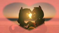 Size: 853x479 | Tagged: safe, artist:kwark85, imported from derpibooru, big macintosh, twilight sparkle, 3d, female, male, shipping, source filmmaker, straight, sunset, twimac