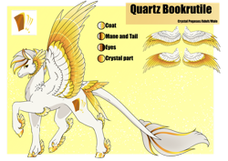 Size: 1024x725 | Tagged: safe, artist:oneiria-fylakas, imported from derpibooru, oc, oc only, oc:quartz bookrutile, pegasus, pony, feathered fetlocks, male, reference sheet, solo, stallion, tail, tail feathers