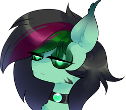 Size: 923x809 | Tagged: safe, artist:minty--fresh, imported from derpibooru, oc, oc only, pony, choker, ear fluff, headshot commission, multicolored hair, pfp, profile picture, simple background, solo, transparent background