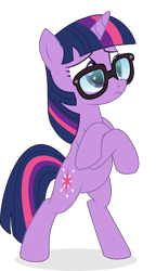 Size: 4366x7567 | Tagged: safe, artist:cirillaq, edit, imported from derpibooru, vector edit, sci-twi, twilight sparkle, pony, unicorn, equestria girls, equestria girls series, spring breakdown, spoiler:eqg series (season 2), absurd resolution, bipedal, cropped, crossed hooves, equestria girls ponified, female, full body, glasses, horn, mare, multicolored mane, multicolored tail, ponified, purple eyes, shadow, show accurate, simple background, solo, standing, tail, transparent background, unicorn sci-twi, unicorn twilight, vector