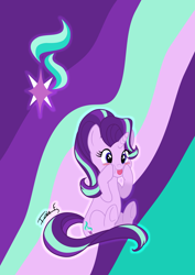 Size: 2481x3508 | Tagged: safe, artist:memprices, imported from derpibooru, starlight glimmer, pony, unicorn, :p, blushing, cute, cutie mark, derp, female, glimmerbetes, high res, hooves on face, mare, mlem, silly, sitting, smiling, solo, tongue out, vector