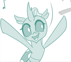 Size: 516x451 | Tagged: safe, artist:sintakhra, edit, imported from derpibooru, ocellus, changedling, changeling, tumblr:studentsix, cropped, cute, diaocelles, happy, open mouth, smiling, solo