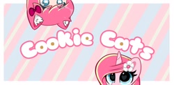 Size: 2048x1005 | Tagged: safe, artist:kittyrosie, imported from derpibooru, oc, oc only, oc:rosa flame, human, pony, unicorn, banner, cute, ear fluff, flower, flower in hair, heart eyes, horn, ocbetes, peeking, self paradox, self ponidox, unicorn oc, wingding eyes