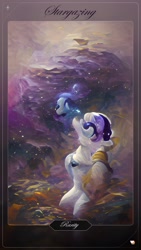 Size: 1080x1920 | Tagged: safe, imported from twibooru, rarity, image, needs more jpeg, wombo art