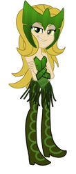 Size: 1280x2901 | Tagged: safe, artist:kingbases, artist:lynnthenerdkitty, artist:small-brooke1998, imported from derpibooru, equestria girls, bare shoulders, commission, crossover, enchantress, simple background, sleeveless, solo, strapless, transparent background