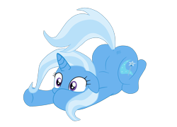 Size: 2700x1946 | Tagged: safe, alternate version, artist:gmaplay, imported from derpibooru, trixie, pony, unicorn, alternate character, ass up, butt, face down ass up, plot, simple background, solo, the great and powerful ass, transparent background