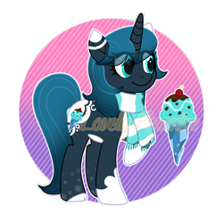 Size: 2000x2000 | Tagged: safe, artist:lovinglypromise, imported from derpibooru, oc, oc only, oc:sweet snow scvarf, pony, unicorn, female, high res, mare, raised hoof, solo