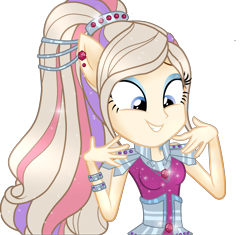 Size: 2200x2072 | Tagged: safe, artist:gihhbloonde, imported from derpibooru, oc, oc only, equestria girls, base used, clothes, eyelashes, female, high res, makeup, simple background, smiling, solo, transparent background