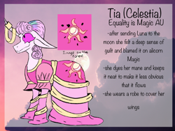 Size: 2048x1536 | Tagged: safe, artist:iizda, imported from derpibooru, princess celestia, pony, unicorn, clothes, dress, female, mare, pink-mane celestia, smiling, solo