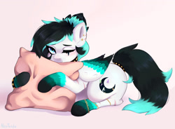 Size: 1280x942 | Tagged: safe, artist:second-can, imported from derpibooru, oc, oc only, pegasus, pony, female, lying down, mare, pillow, prone, solo