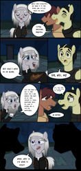 Size: 2816x5968 | Tagged: safe, artist:mr100dragon100, imported from derpibooru, oc, oc:thomas the wolfpony, earth pony, pegasus, undead, vampire, vampony, wolf, wolf pony, comic:a king's journey home, comic, dark forest au's dracula, dark forest au's phantom of the opera (erik), hallway, reupload