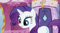 Size: 1000x562 | Tagged: safe, imported from derpibooru, screencap, rarity, sweetie belle, pony, unicorn, sisterhooves social, animated, carousel boutique, crying, cute, drawing, emotional, female, filly, floppy ears, gem, gif, lip bite, mare, raribetes, sibling love, sisterly love, solo, sparkles, teary eyes