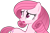 Size: 861x562 | Tagged: safe, artist:muhammad yunus, artist:tanahgrogot, imported from derpibooru, oc, oc only, oc:annisa trihapsari, earth pony, pony, base used, open mouth, pink body, pink hair, simple background, solo, transparent background