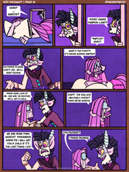 Size: 2625x3500 | Tagged: safe, artist:spudsmcfrenzy, imported from derpibooru, discord, pinkie pie, human, comic, crying, discopie, female, humanized, male, pinkamena diane pie, shipping, straight