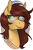 Size: 506x774 | Tagged: artist needed, safe, imported from derpibooru, oc, oc only, oc:ink ribbon, oc:type writer, pegasus, pony, bust, female, glasses, portrait, semi-transparent background, solo