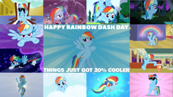 Size: 1987x1117 | Tagged: safe, edit, edited screencap, editor:quoterific, imported from derpibooru, screencap, honey curls, mare e. lynn, rainbow dash, zapp, pegasus, pony, boast busters, daring don't, do princesses dream of magic sheep, every little thing she does, friendship is magic, may the best pet win, pinkie pride, power ponies (episode), princess twilight sparkle (episode), tanks for the memories, the cutie re-mark, the mysterious mare do well, the saddle row review, twilight's kingdom, alternate timeline, apocalypse dash, backwards ballcap, baseball cap, cap, cloud, crystal war timeline, drink, eyes closed, faic, female, flying, hat, helmet, i'll fly, mind control, open mouth, power ponies, rainbow, rainbow dash day, rainbow power, smug, smugdash, solo, solo focus, sombra soldier, sunglasses, torn ear