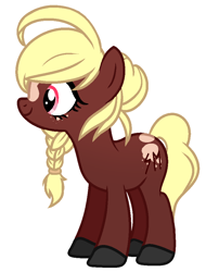 Size: 726x955 | Tagged: safe, artist:rioshi, artist:starshade, imported from derpibooru, oc, oc only, oc:edda sol, earth pony, pony, braid, commission, digital art, female, freckles, hair over one eye, mare, simple background, smiling, solo, white background, ych result