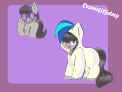 Size: 4096x3098 | Tagged: safe, artist:galaxy_skittles, imported from derpibooru, octavia melody, accessory swap, clothes, costume, kigurumi, ponysuit, warmup sketches