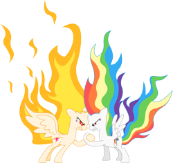 Size: 10584x10000 | Tagged: safe, artist:livehotsun, imported from derpibooru, rainbow dash, twilight sparkle, alicorn, pegasus, pony, rapidash, absurd resolution, angry, arm wrestling, blaze the cat, burning blaze, duel, duo, duo female, female, fire, mane of fire, mare, pokémon, rapidash twilight, simple background, sonic the hedgehog, sonic the hedgehog (series), super rainbow dash, super sonic, transparent background, twilight sparkle (alicorn), vector