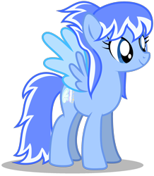 Size: 1708x1956 | Tagged: safe, artist:amgiwolf, imported from derpibooru, oc, oc only, oc:star dust, pegasus, pony, eyelashes, female, mare, pegasus oc, simple background, smiling, solo, transparent background, two toned wings, wings