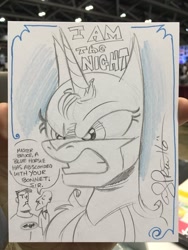 Size: 600x800 | Tagged: safe, artist:andypriceart, imported from derpibooru, princess luna, alicorn, human, alfred pennyworth, andy you magnificent bastard, batman, bruce wayne, crossover, female, i am the night, mare, pencil drawing, sketch, traditional art