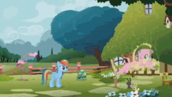 Size: 1280x720 | Tagged: safe, edit, edited screencap, imported from derpibooru, screencap, apple bloom, babs seed, fluttershy, mitsy, rainbow dash, tank, bird, cat, flamingo, owl, rabbit, tortoise, toucan, apple family reunion, may the best pet win, season 2, season 3, animal, animated, cute, find a pet, find a pet song, funny, puddy tat, seriously, sound, webm