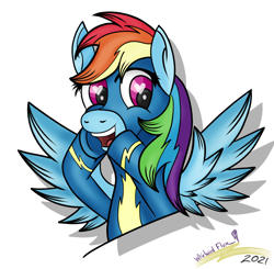 Size: 1000x978 | Tagged: safe, artist:whirlwindflux, imported from derpibooru, rainbow dash, pegasus, pony, clothes, heart eyes, simple background, solo, uniform, white background, wingding eyes, wonderbolts, wonderbolts uniform