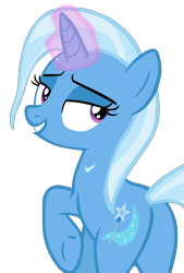 Size: 4250x6293 | Tagged: safe, artist:grapefruitface1, imported from derpibooru, trixie, pony, unicorn, road to friendship, butt, female, looking at you, looking back, looking back at you, magic, magic aura, plot, show accurate, simple background, solo, trace, transparent background, vector, we're friendship bound, wet, wet mane, wet mane trixie