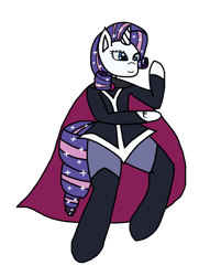 Size: 1920x2389 | Tagged: safe, artist:solarheclipse, imported from derpibooru, rarity, anthro, unicorn, dc superhero girls, white coat, zatanna