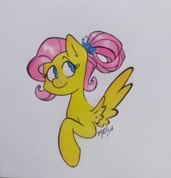 Size: 2128x2211 | Tagged: safe, artist:mrex123, imported from derpibooru, fluttershy, pegasus, pony, the last problem, alternate hairstyle, female, mare, older, older fluttershy, simple background, solo, traditional art, white background