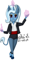 Size: 900x1738 | Tagged: safe, artist:n-the-giraffe, imported from derpibooru, trixie, anthro