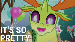 Size: 1920x1080 | Tagged: safe, edit, edited screencap, editor:quoterific, imported from derpibooru, screencap, thorax, changedling, changeling, triple threat, cute, fire, king thorax, male, open mouth, solo, thorabetes