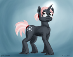 Size: 1400x1100 | Tagged: safe, artist:rockhoppr3, imported from derpibooru, oc, oc only, oc:castalight, pony, unicorn, female, glasses, looking at you, mare, simple background, solo, unshorn fetlocks