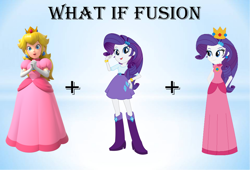 Size: 1280x868 | Tagged: safe, artist:daniotheman, artist:selenaede, artist:sugar-loop, imported from derpibooru, rarity, human, equestria girls, barely eqg related, base used, clothes, crossover, crown, dress, ear piercing, earring, female, fusion, gloves, gown, hands behind back, jewelry, long gloves, nintendo, piercing, pink dress, princess dress, princess peach, princess rarity, raripeach, regalia, super mario bros.