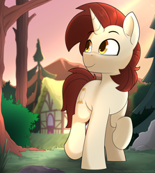 Size: 4902x5500 | Tagged: safe, artist:felixf, imported from derpibooru, oc, pony, unicorn, commission, horn, male, smiling, stallion, unicorn oc, ych result