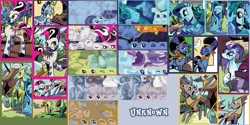 Size: 3000x1500 | Tagged: safe, idw, imported from derpibooru, applejack, cactus rose, crystal (character), dust devil (comic), marini, medley brook, rockhoof, tempest shadow, abada, earth pony, kelpie, pony, unicorn, zebra, spoiler:comic, spoiler:comic89, spoiler:comic90, spoiler:comic91, spoiler:comicseason10, beard, crystal (g4), dust devil (idw), facial hair, female, gameloft, male, mare, ms. alegre, necktie, nonbinary, stallion