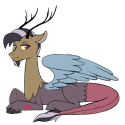 Size: 2000x2000 | Tagged: safe, artist:chelseawest, imported from derpibooru, oc, oc only, draconequus, hybrid, draconequus oc, high res, interspecies offspring, lying down, male, offspring, parent:discord, parent:inky rose, prone, simple background, solo, transparent background
