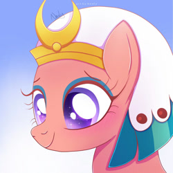 Size: 1024x1024 | Tagged: safe, artist:nnaly, imported from derpibooru, somnambula, pegasus, pony, bust, female, gradient background, mare, portrait, solo