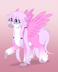 Size: 2689x3346 | Tagged: safe, artist:starshade, imported from derpibooru, oc, oc only, oc:azalea ripple, hippogriff, commission, female, heart, heart eyes, hippogriff oc, lightly watermarked, mare, solo, watermark, wingding eyes
