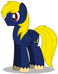 Size: 1449x1836 | Tagged: safe, artist:amgiwolf, imported from derpibooru, oc, oc only, oc:navy numbers, pegasus, pony, male, pegasus oc, simple background, smiling, solo, stallion, transparent background, unshorn fetlocks, wings