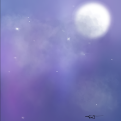 Size: 1080x1079 | Tagged: safe, artist:_denart, artist:rapunzelights, imported from derpibooru, equestria girls, comic, full moon, moon, night, no pony, outdoors, signature, stars