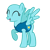 Size: 768x768 | Tagged: safe, artist:tianalover36, imported from derpibooru, pegasus, pony, season 1, winter wrap up, bald, base, eyelashes, eyes closed, female, g4, mare, open mouth, patch, raised hoof, simple background, smiling, solo, solo female, sun, transparent background, weather team, winter wrap up vest
