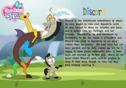 Size: 1280x893 | Tagged: safe, artist:aleximusprime, imported from derpibooru, discord, alicorn, draconequus, pony, flurry heart's story, accord (alicorn), card, colt, male, male alicorn, young discord