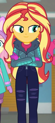 Size: 433x962 | Tagged: safe, edited screencap, imported from derpibooru, screencap, fluttershy, pinkie pie, sunset shimmer, equestria girls, equestria girls series, holidays unwrapped, spoiler:eqg series (season 2), cropped, winter break-in