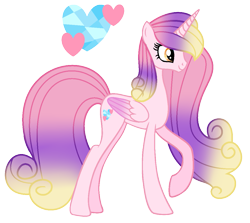 Size: 1153x1029 | Tagged: safe, artist:starshinesentry07, imported from derpibooru, oc, oc only, alicorn, pony, alicorn oc, base used, female, horn, magical lesbian spawn, mare, offspring, parent:princess amore, parent:princess cadance, simple background, solo, transparent background, wings