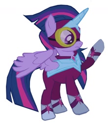 Size: 1098x1246 | Tagged: safe, artist:benpictures1, imported from derpibooru, masked matter-horn, twilight sparkle, alicorn, pony, power ponies (episode), cute, female, inkscape, power ponies, simple background, solo, twiabetes, twilight sparkle (alicorn), vector, white background